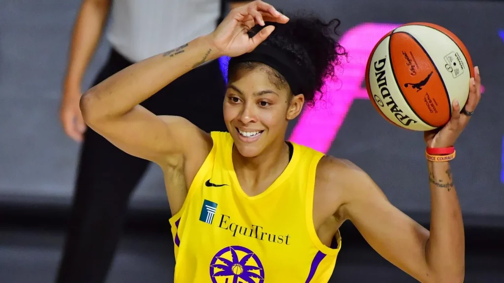 Candace Parker during a game.