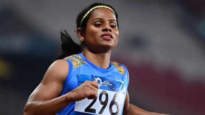 Dutee Chand wielded the LGBTQIA+ flag at CWG Opening Ceremony