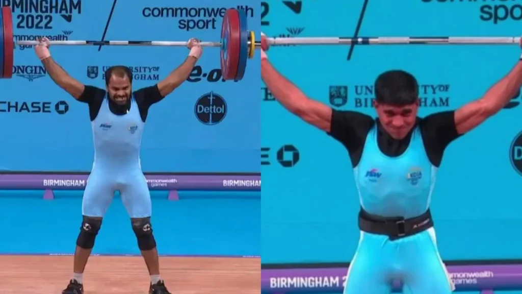 Sanket Sargar and Gururaja Poojary won silver and bronze respectively.