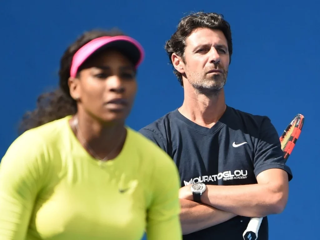 Patrick Mouratoglou and  Serena Williams