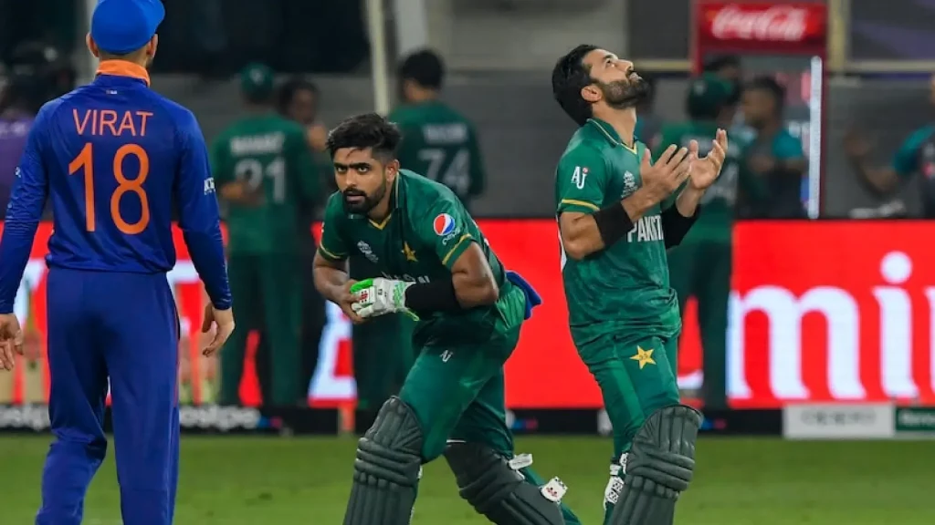 Babar Azam and Md. Rizwan after beating India