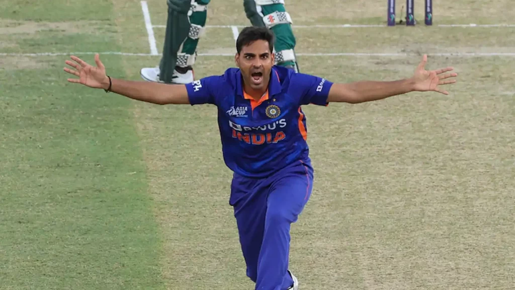 Bhuvneshwar Kumar got the first breakthrough for India with a snorter