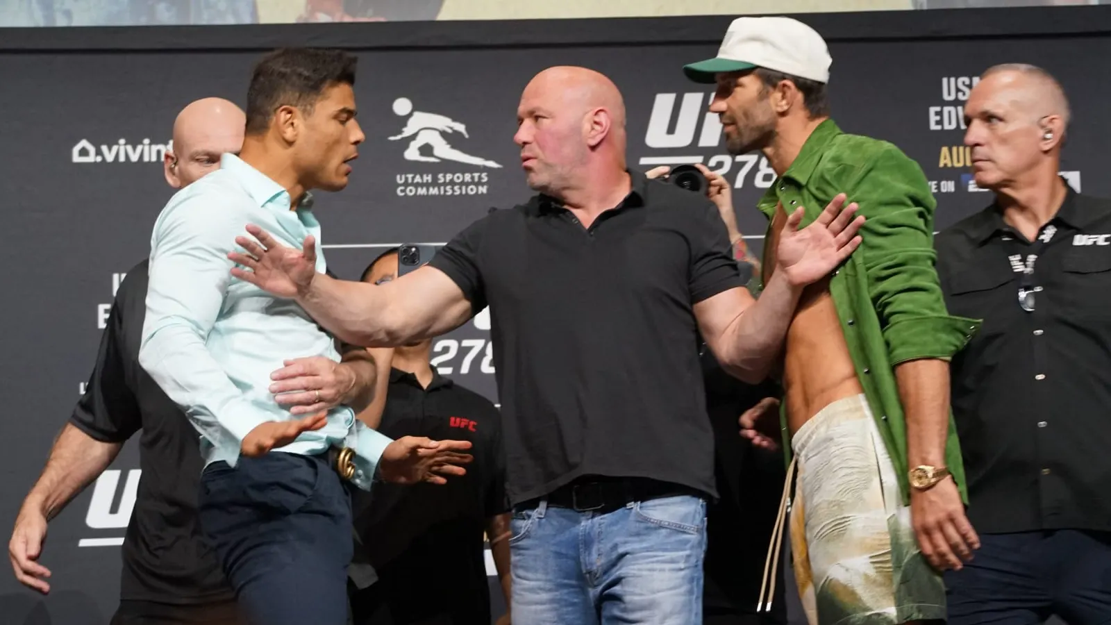 You scared me.” - Dana White spooked by Paulo Costa, Luke Rockhold  stare-down ahead of UFC 278
