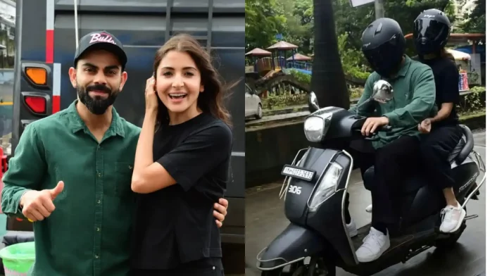 Watch! Virat Kohli takes Anushka Sharma for a Scooty ride