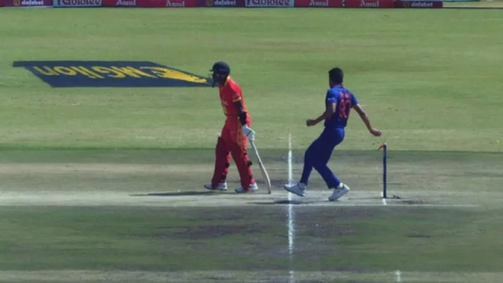 Ind vs Zim 3rd ODI Mankad incident