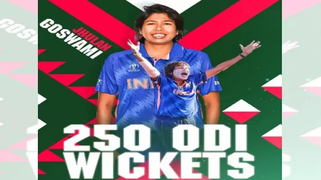 Jhulan Goswami, 250 ODI wickets