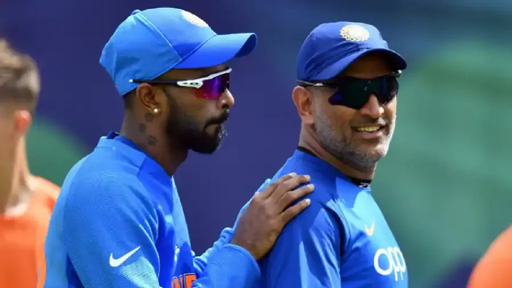 MS Dhoni and Hardik Pandya