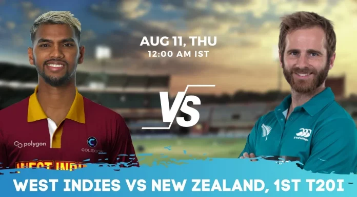 WI vs NZ Dream11 Prediction, Captain & Vice-Captain, Fantasy Cricket Tips, Head-to-head, Playing XI, Pitch Report, Weather, and other updates
