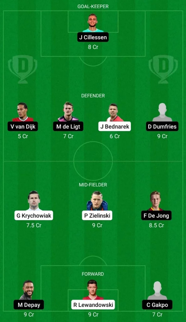 POL vs NED Dream 11