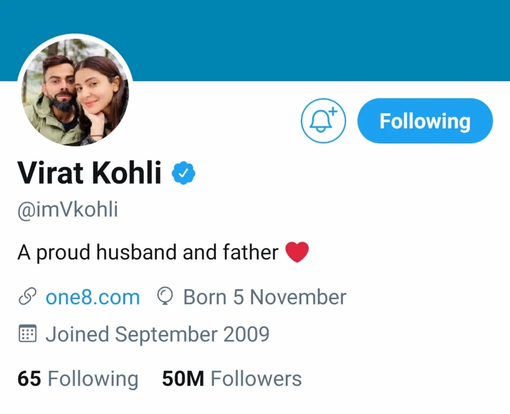 Virat Kohli becomes the first cricketer with 50 million Twitter followers, breaches another record