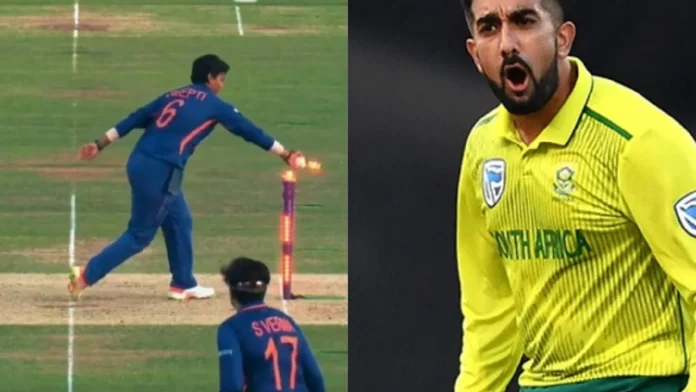 Tabraiz Shamsi said there's 'no controversy' when asked about the Mankad dismissal