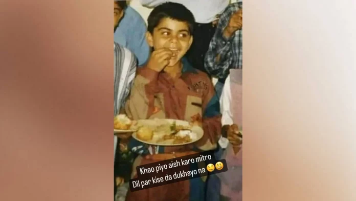 Virat Kohli Shares A Childhood Picture, Says 'Eat, Drink, and Enjoy'