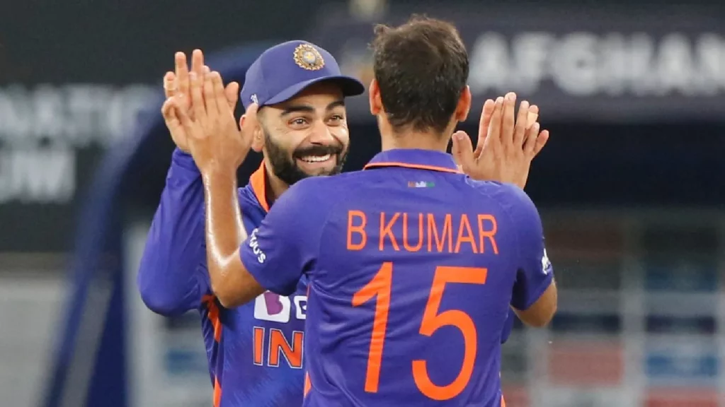 Virat Kohli and Bhuvneshwar Kumar