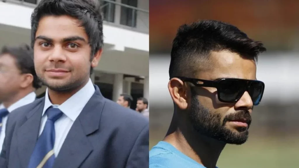 Virat Kohli then and now