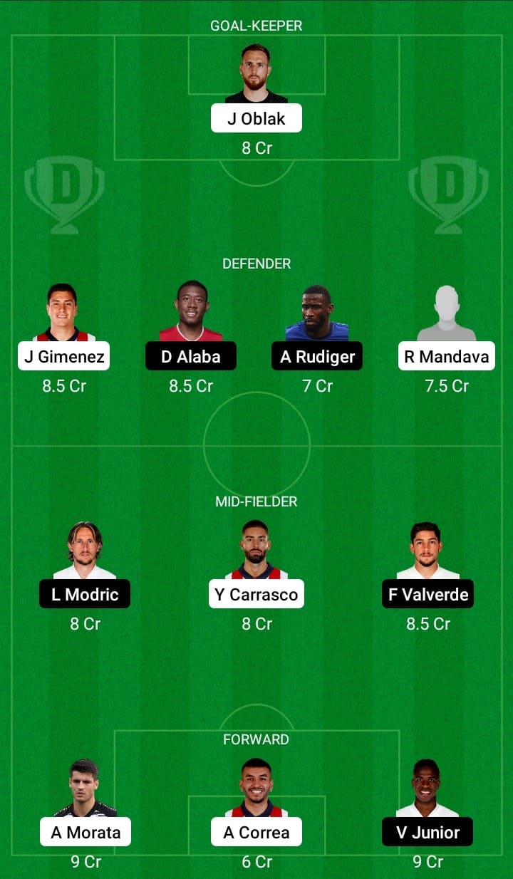 RM vs ATL Dream 11 Prediction, Captain& Vice-Captain, Preview, H2H ...