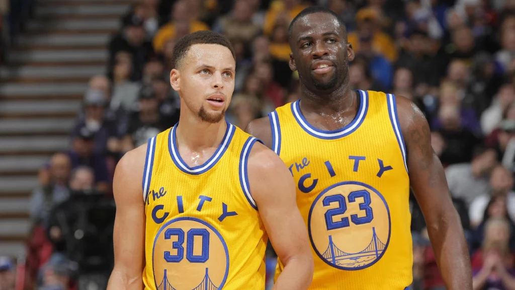 Draymond Green and Stephen Curry