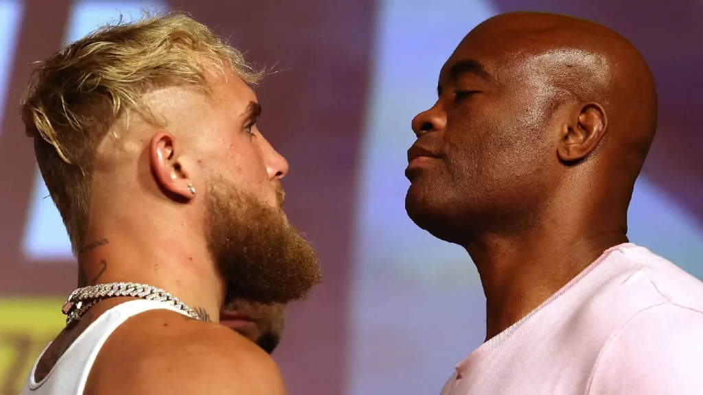 Jake Paul and Anderson Silva