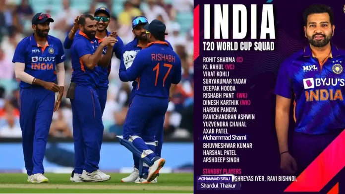 Mohammad Shami replaces Bumrah in India's T20 World Cup squad