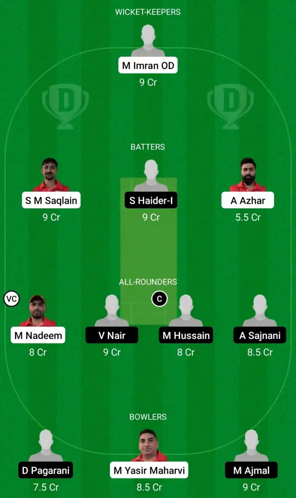 DEF vs VTV Dream11 Prediction, Captain & Vice-Captain, Fantasy Cricket Tips, Playing XI, Pitch report, Weather and other updates- Dubai D10 Division 1