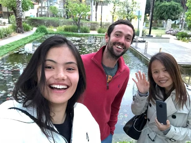 Emma Raducanu with her Parents - Ian Raducanu and Renee Zhang