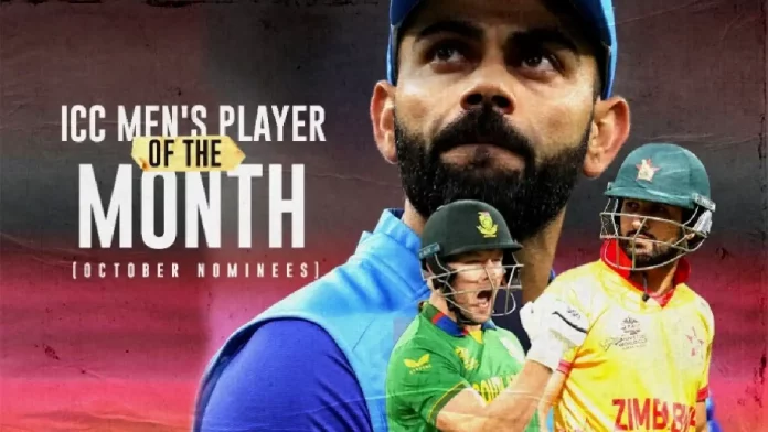 ICC declares the nominees for Player of the Month: October Edition