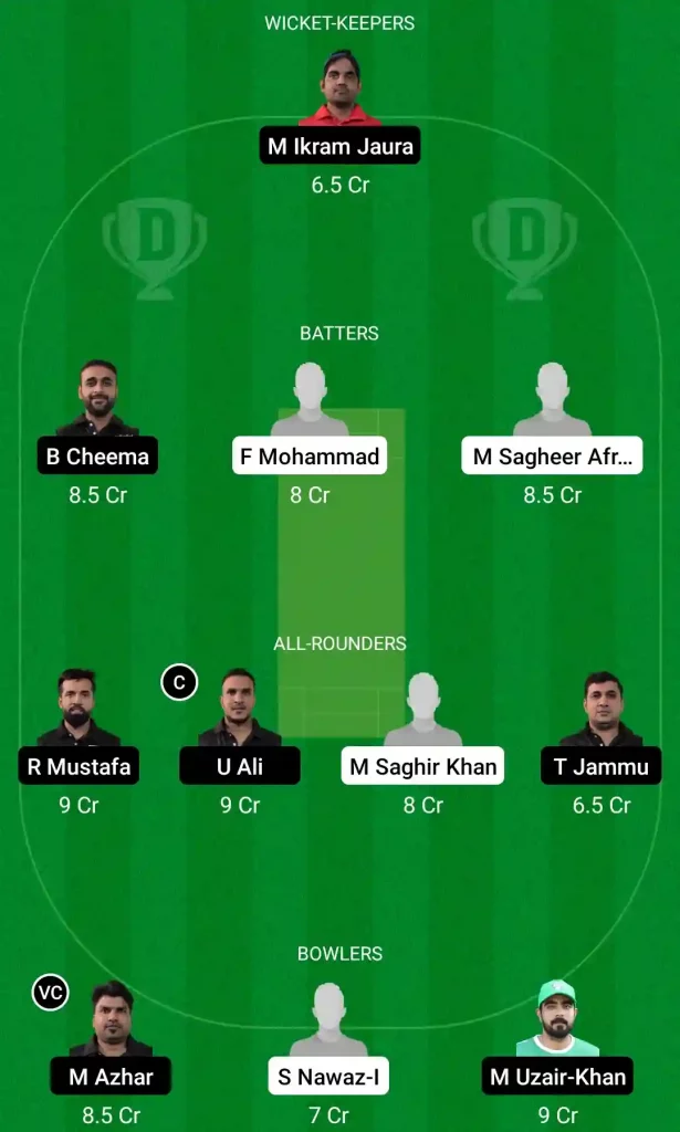 SVD vs FM Dream11 Prediction, Captain & Vice-Captain, Fantasy Cricket Tips, Playing XI, Pitch report, Weather and other updates- Dubai D10 Division 1