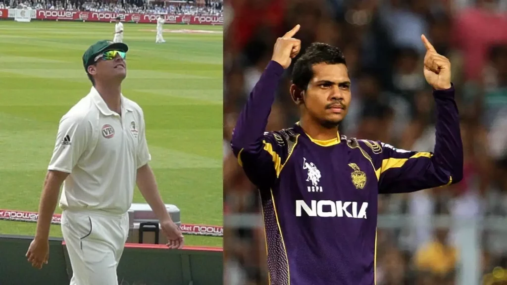 Sunil Narine and Stuart Clark 