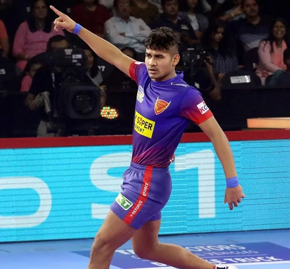 Naveen Kumar with 149 Raid Points is ranked 3rd in the list of Best Raiders in Pro Kabaddi League