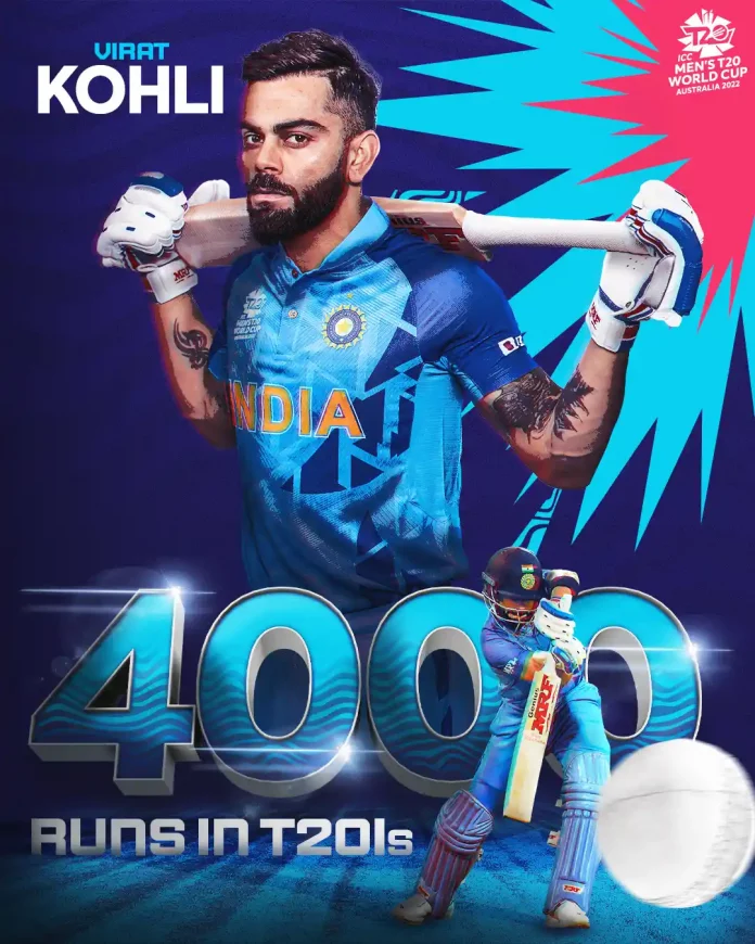 Virat Kohli Becomes The First-Ever Batter To Reach 4000 Runs in T20IS