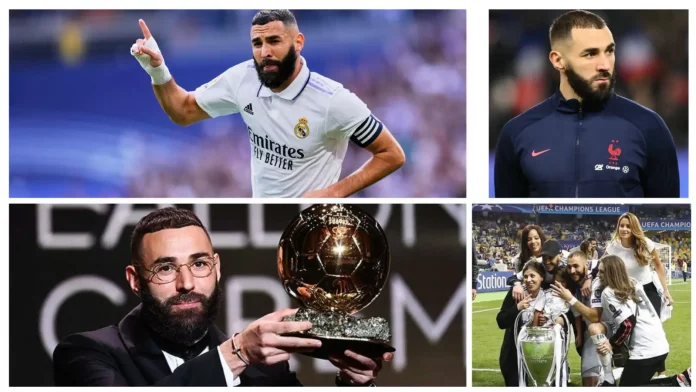 Karim Benzema and his Family, Career, Age and Height, Contract, and Achievements.