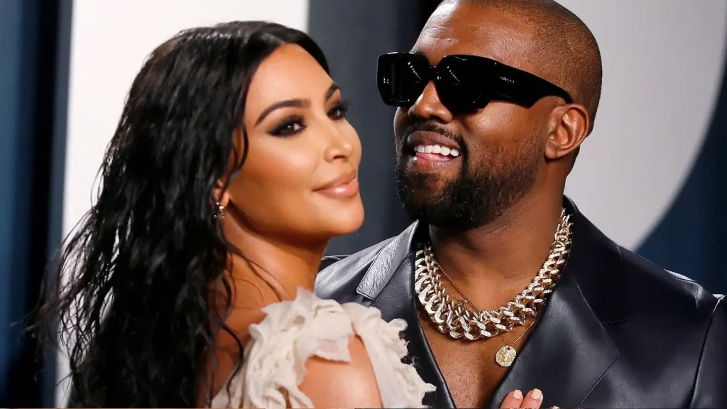 Kim Kardashian with her former husband Kanye West