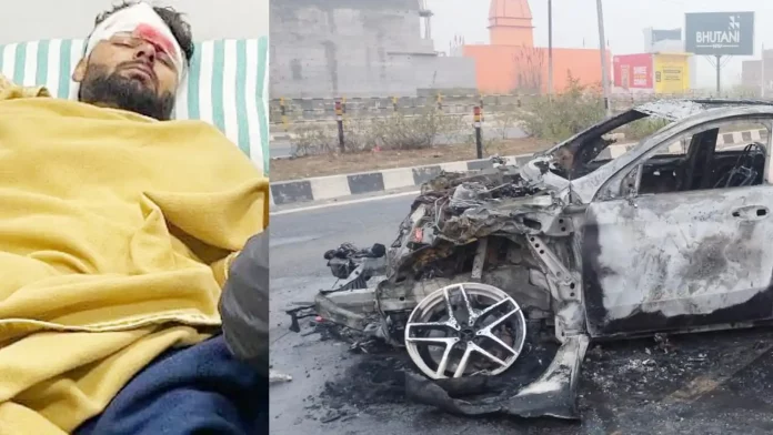 Rishabh Pant meets with a serious accident in his BMW on the way to Roorkee, injured badly