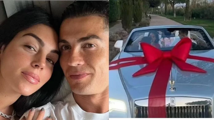 Georgina Rodriguez surprises Cristiano Ronaldo and gives him a Rolls Royce as a Christmas present