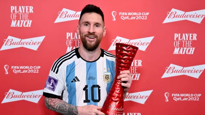 Lionel Messi Surpasses Cristiano Ronaldo and Establishes a World Cup record for Most Man of the Match Honours