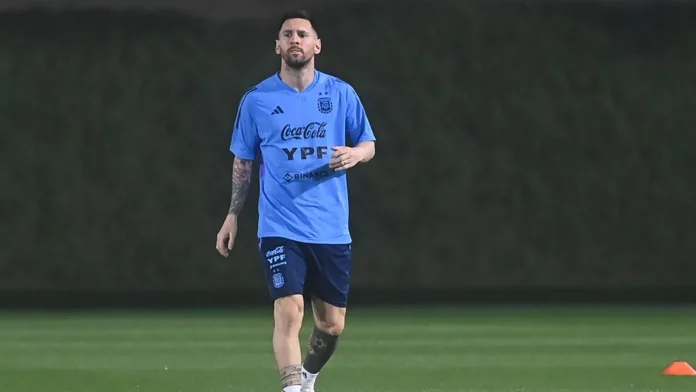 Lionel Messi is back in training for the FIFA World Cup final 2022 with Argentina squad after missing a session