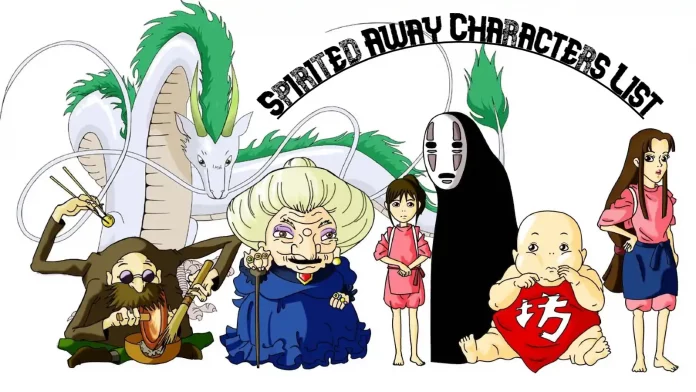 spirited away characters list