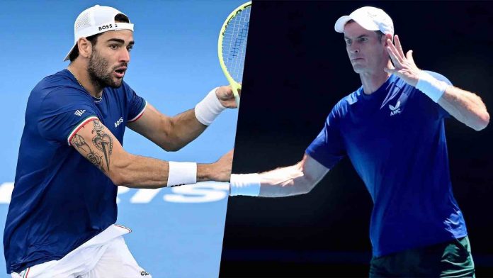 Matteo Berrettini Vs Andy Murray Prediction, Head-To-Head, Preview And Live Stream- Australian Open 2023