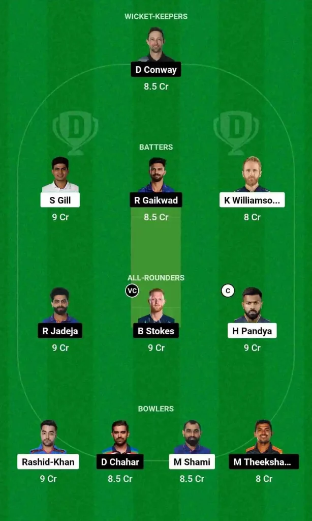 Gujarat Titans vs Chennai Super Kings Dream11 Prediction Team