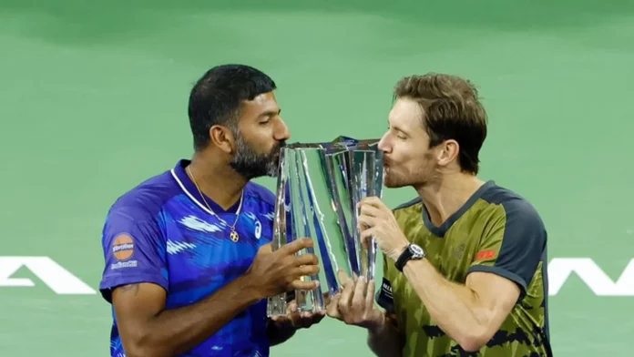 Twitter erupts after 43-year-old Rohan Bopanna becomes oldest Indian Wells champion