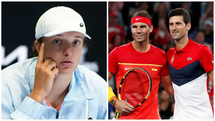 Iga Swiatek urges tennis players to emulate Rafael Nadal and Novak Djokovic by learning both attacking and defensive tennis