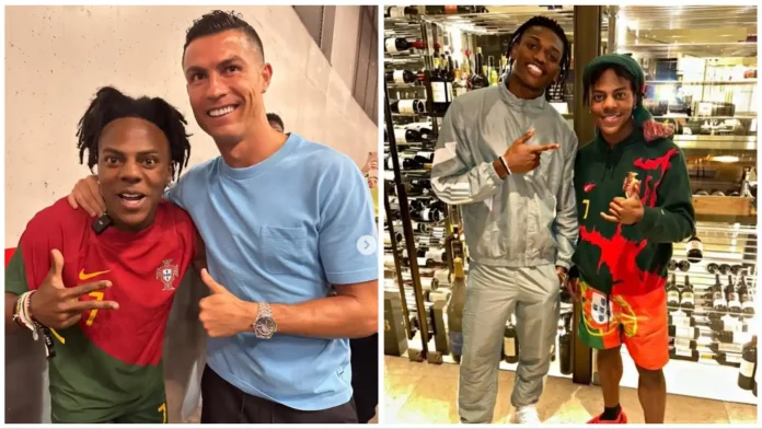 ishowspeed meets Ronaldo: Rafael Leao Assist to be known as one of the best assists in the history of football