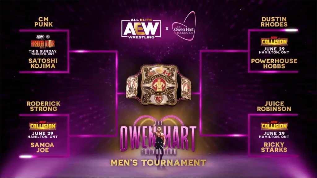 AEW unveils Owen Hart Tournament Brackets