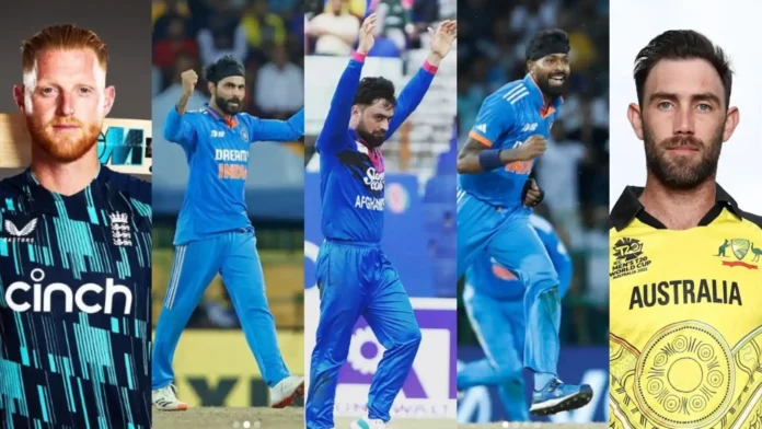 Top 10 All-rounders to watch out for at the ODI World Cup 2024