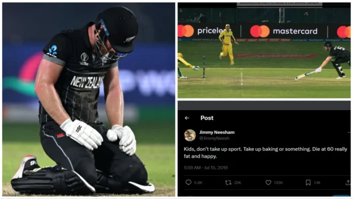 Social media recalls an old tweet by Jimmy Neesham after their loss against Australia