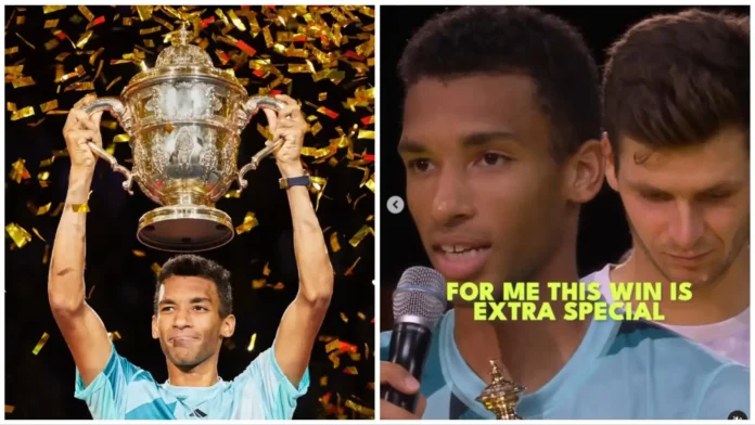 “This win is extra special, probably the most special,” says Felix Auger Aliassime