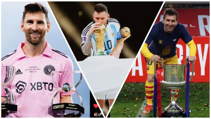 Lionel Messi 44 Trophies List