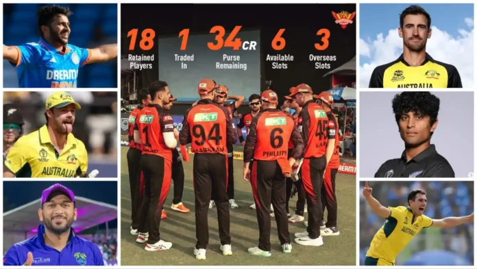 Players that the Sunrisers Hyderabad might target in the 2024 IPL mini-auction
