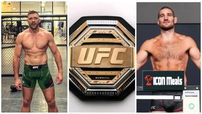 Sean Strickland vs Dricus Du Plessis for the middleweight title at UFC 297
