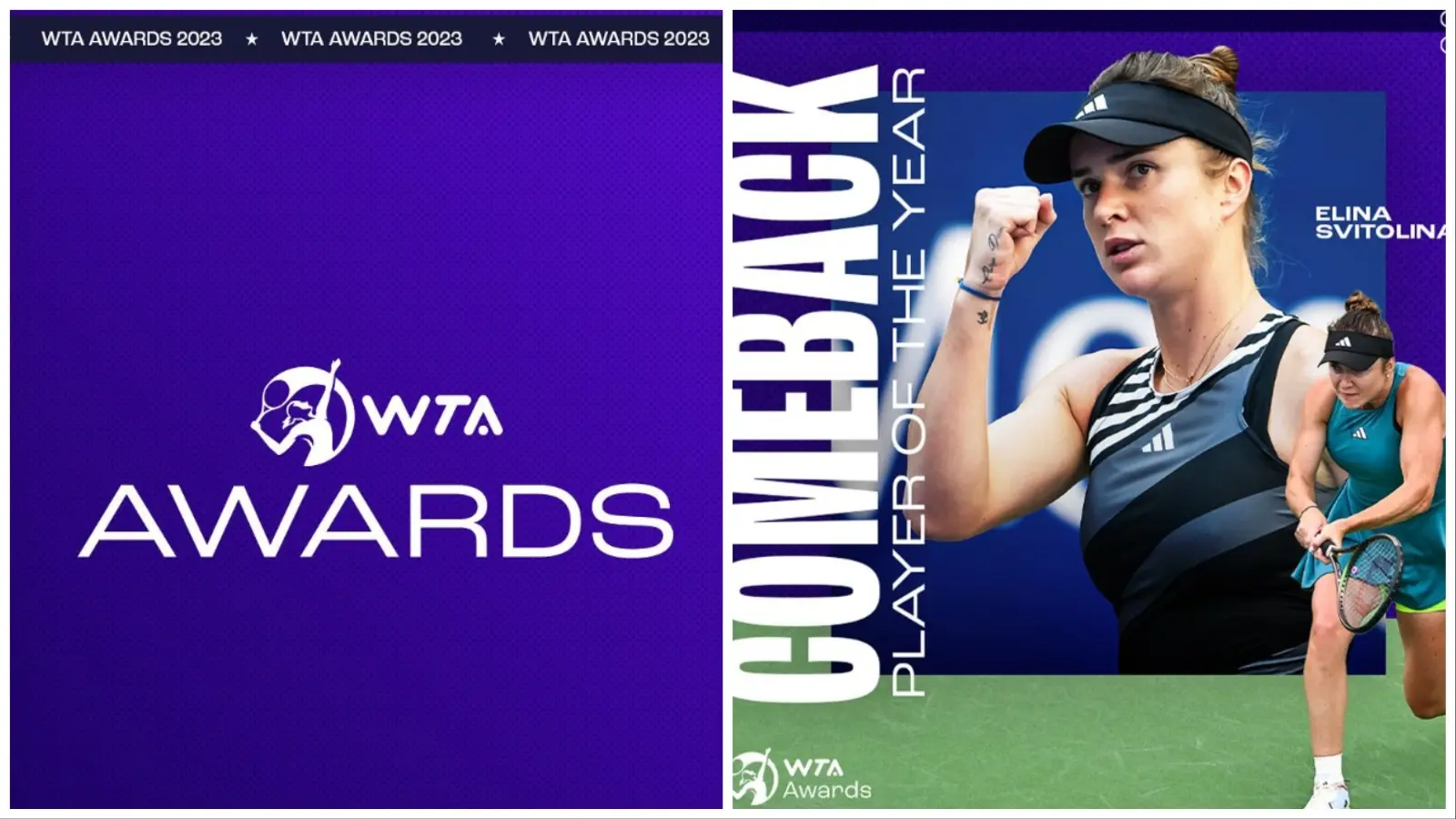 2024 WTA Award Winners Elina Svitolina wins the Comeback Player of the