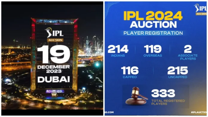 IPL Auction 2024 Final Players List: Know every player in the auction along with their base price